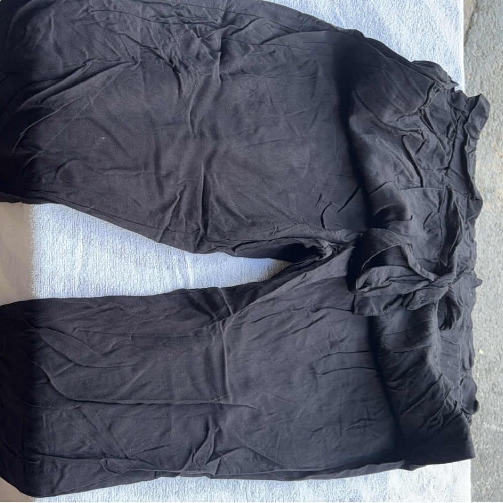 Long black comfortable sweats